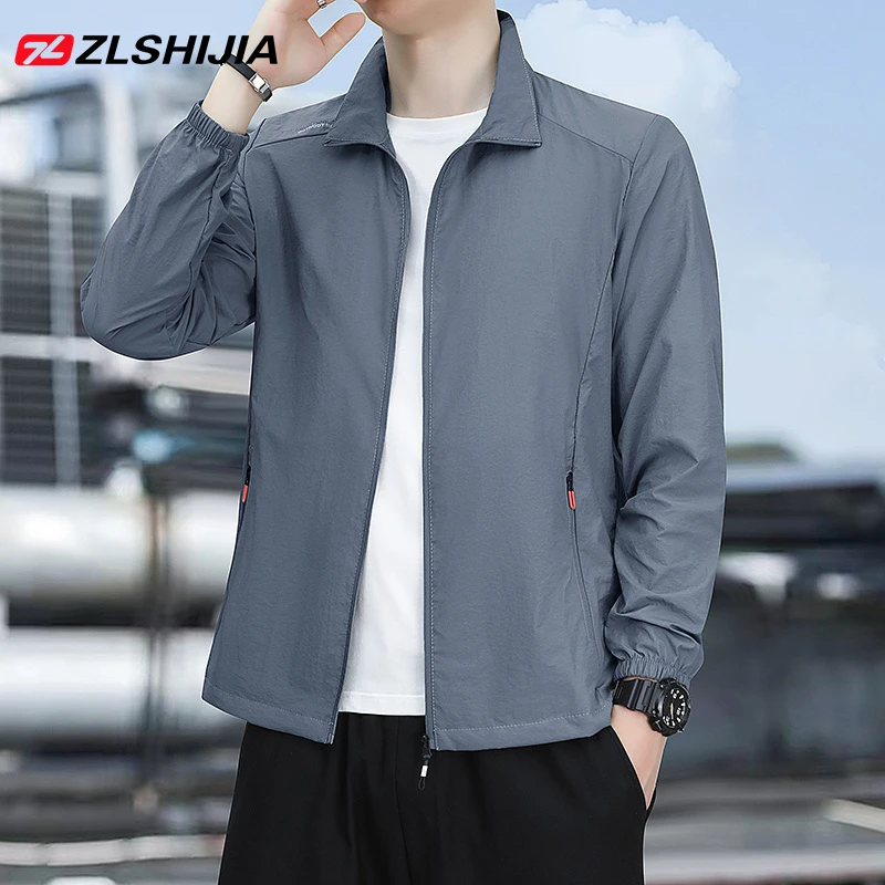 夏季男士冰丝防晒衣户外立领防水防晒服潮