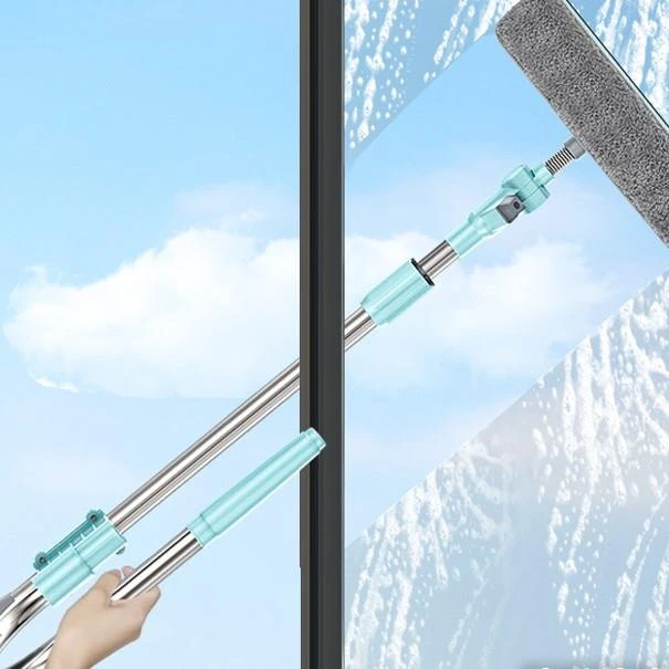 U型擦玻璃神器家用玻璃擦双面高楼伸缩杆喷水擦窗器户玻璃器