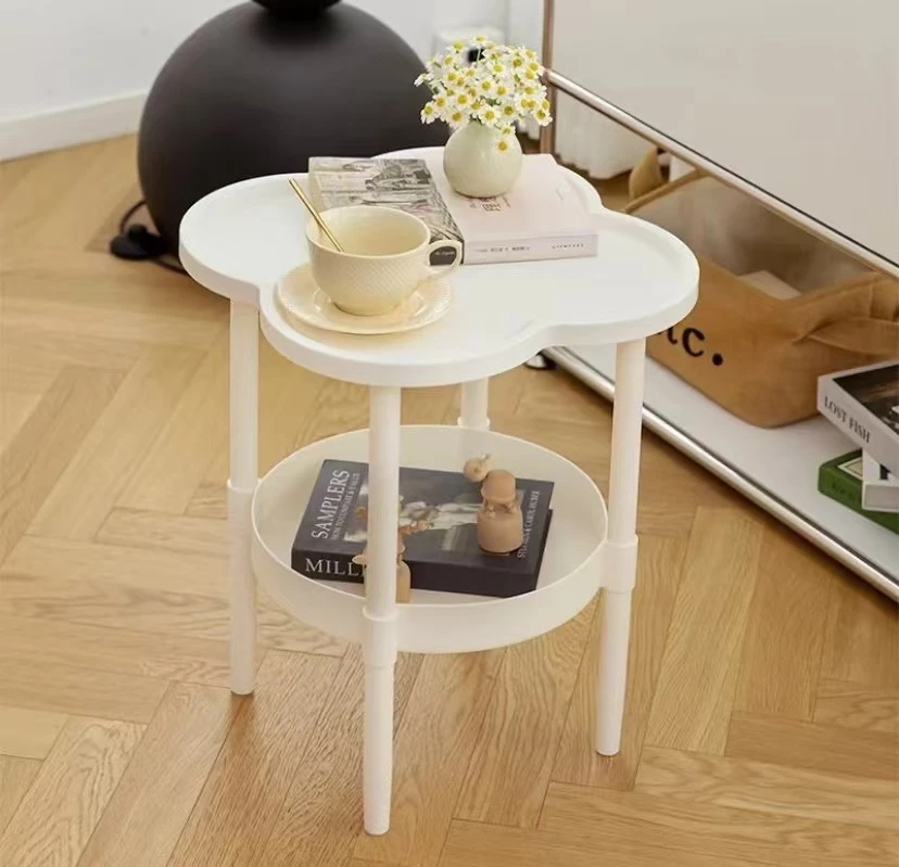 置物架小桌子奶油风创意边几简约现代沙发边柜家用客厅茶几床头柜