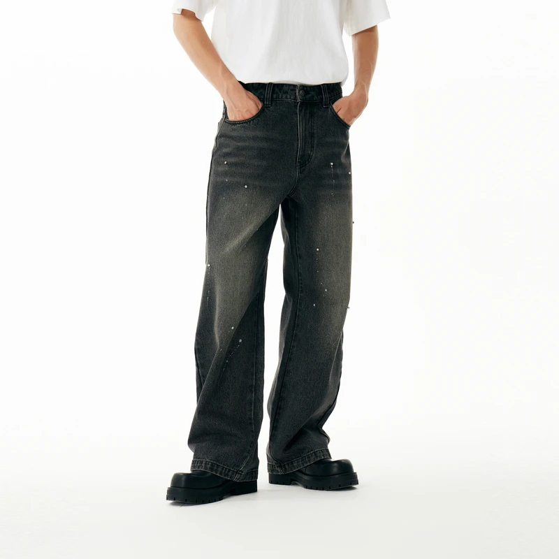 【小刘小林】【INXX】APYD24冬手缝钻水洗牛仔长裤APE4221323