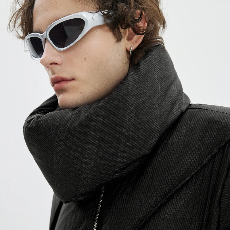 【INXX】Standby 时尚潮牌可拆卸围脖羽绒服情侣短外套XMD4151712