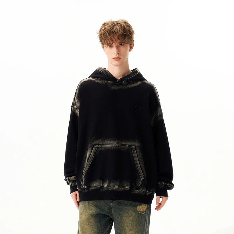 【INXX】APYD潮牌喷马骝重工刺绣连帽卫衣春装男女同款APE4105188