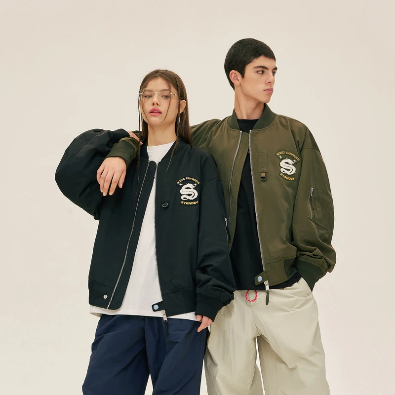 {宋松专属}Standby 工装感纯色夹克外套男女同款XME3141291-D