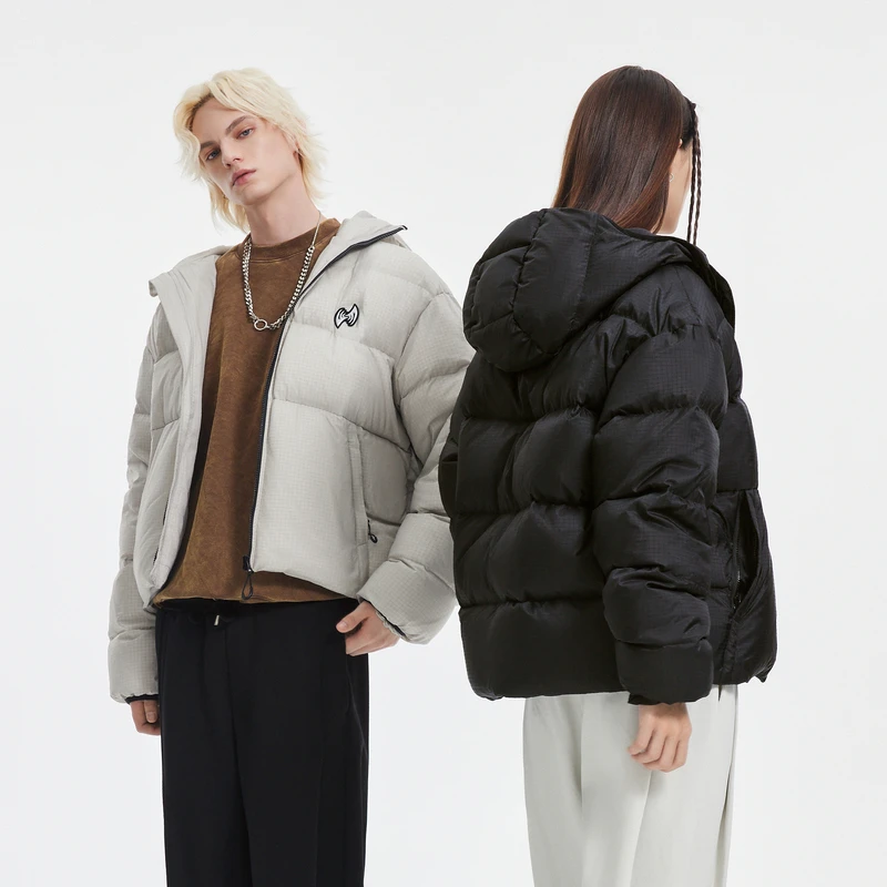 【INXX】Standby 户外运动风男士羽绒服情侣宽松连帽外套XMD4151707