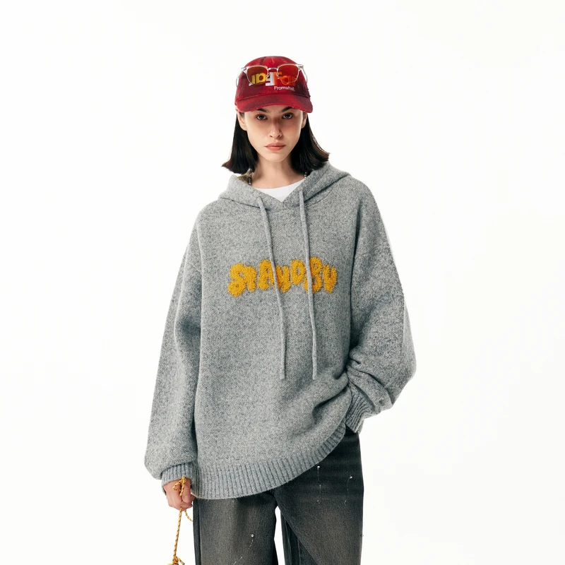 【圈圈大爷专属】【INXX】Standby宽松连帽针织衫男女毛衣XME3061390