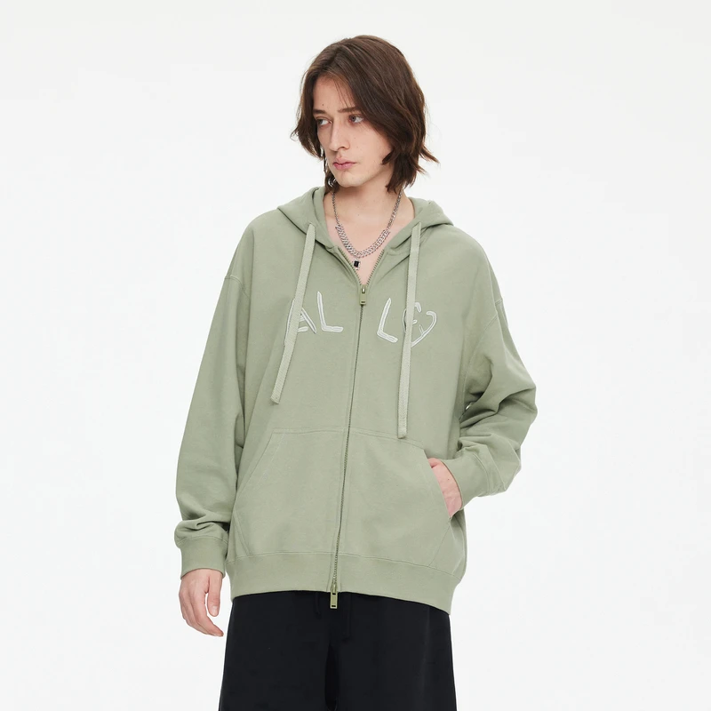 【INXX】ALLPICK 潮牌新品开衫连帽卫衣百搭外套男女同款APD1100528