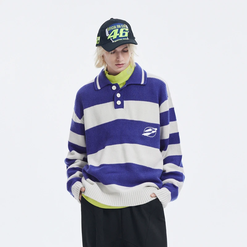 【圈圈大爷专属】【INXX】Standby慵懒感条纹针织衫毛衣XMD4061568