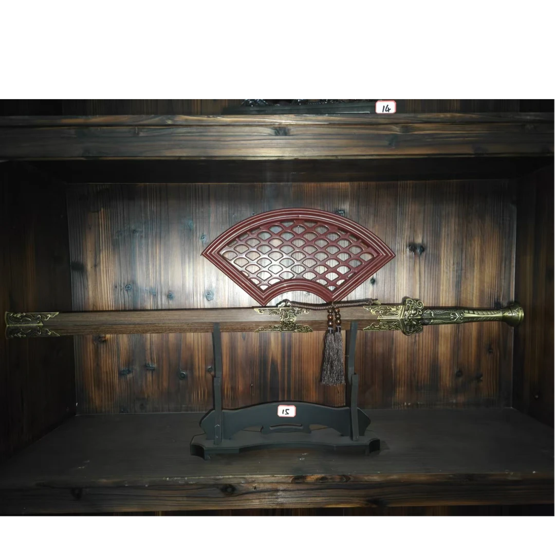 兽面-瓦面汉剑-未开刃-工艺品摆件