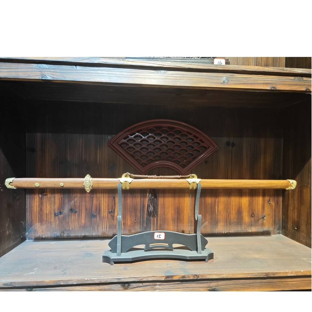 龙凤檀宝剑-八面剑-未开刃-工艺品摆件