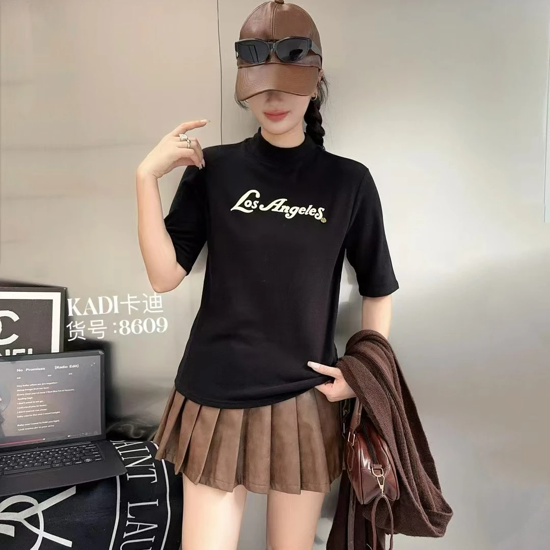 秋季新款羊款绒五分袖上衣