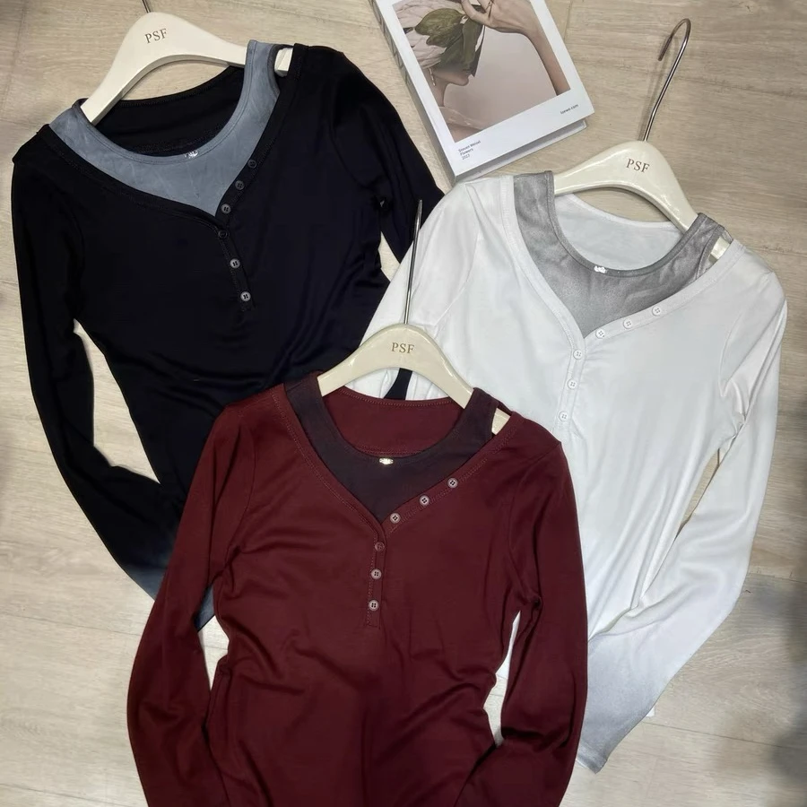 新款时尚潮流长袖上衣