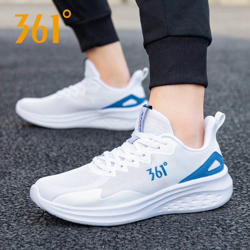 361°秋季网面减震男鞋跑步潮鞋男士复古撞色跑步鞋学生防臭休闲鞋