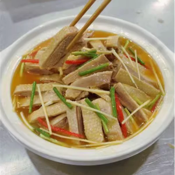 鹅香四溢固始汉鹅块火锅涮菜鹅肉香辣(肉汤混合)精品美味发货