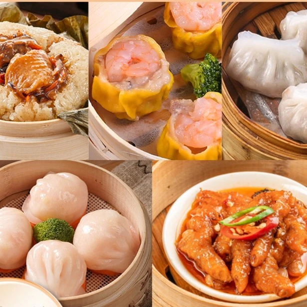 【茶楼十四笼份量】广式早茶新鲜营养蒸煮健康虾饺凤爪烧卖糯米鸡