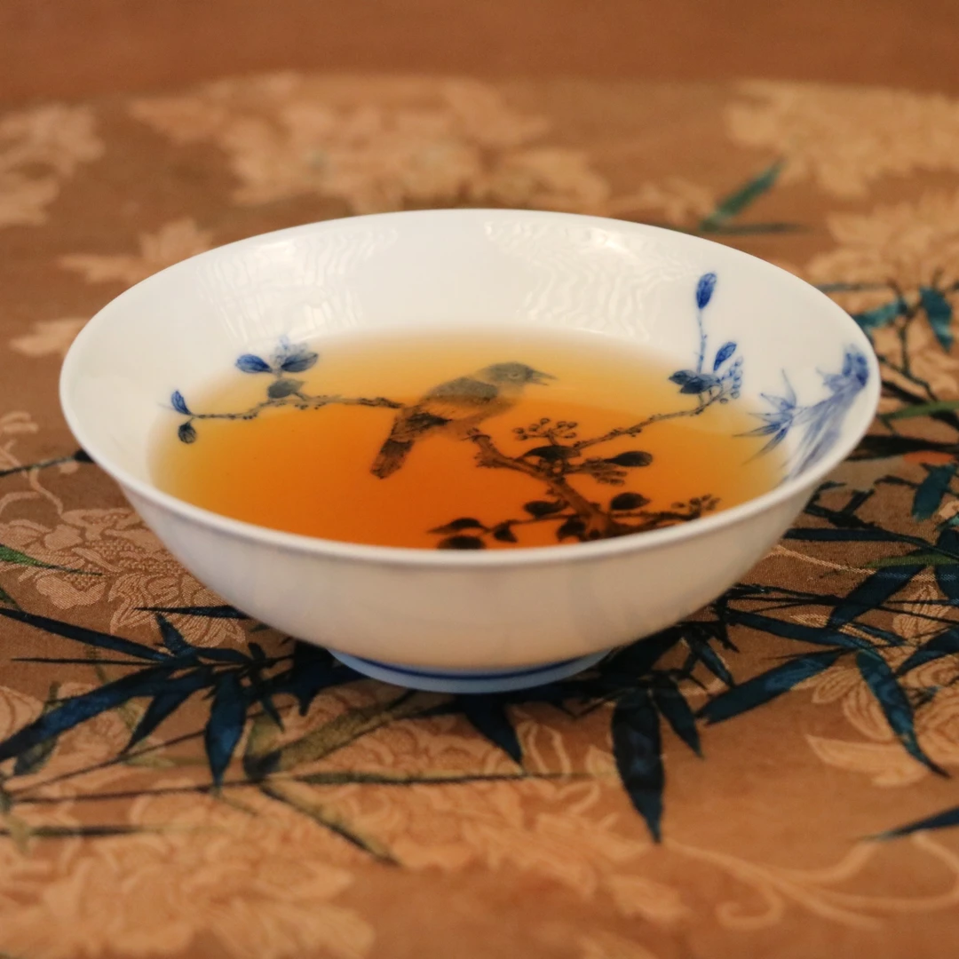 手绘青花花鸟白瓷陶瓷普洱杯茶杯青花瓷单杯瓷杯品茗杯茶具主人杯