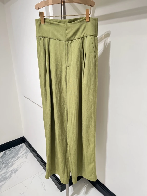 K169设计师品牌高腰阔腿裤