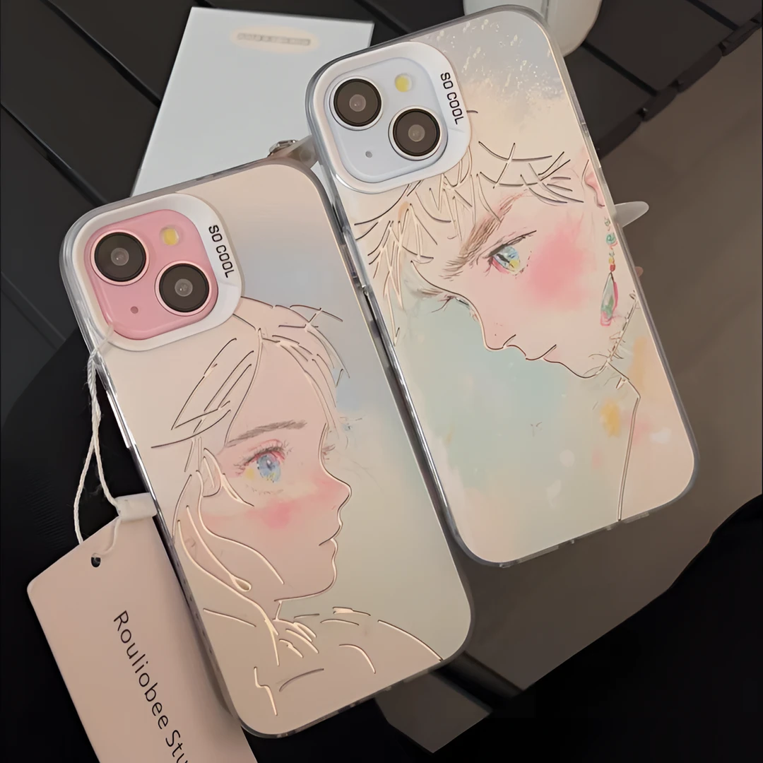 夕与空素描阳光男孩元气壳适用iPhone手机壳苹果华为vivo小米oppo
