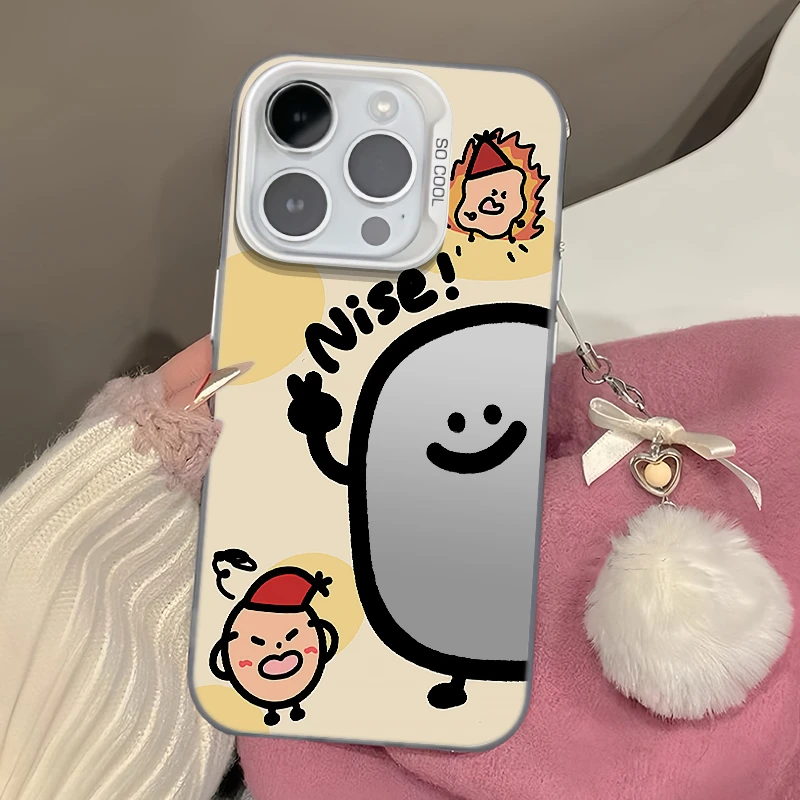 耶小人元气壳适用iPhone15/14/13手机壳苹果vivo华为小米oppo可爱