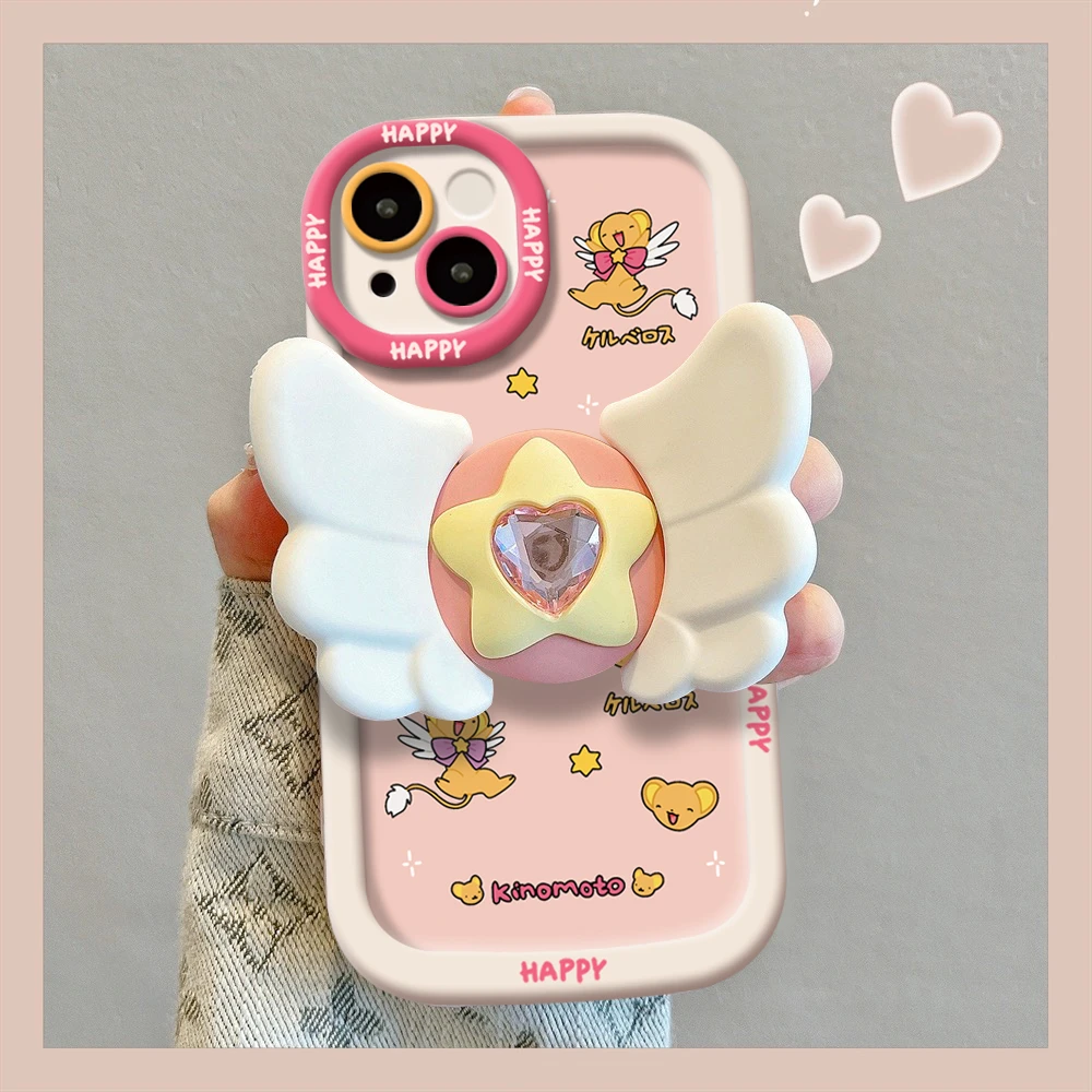 翅膀小可泡芙壳适用iPhone15/14/13手机壳苹果小米vivo华为oppo软