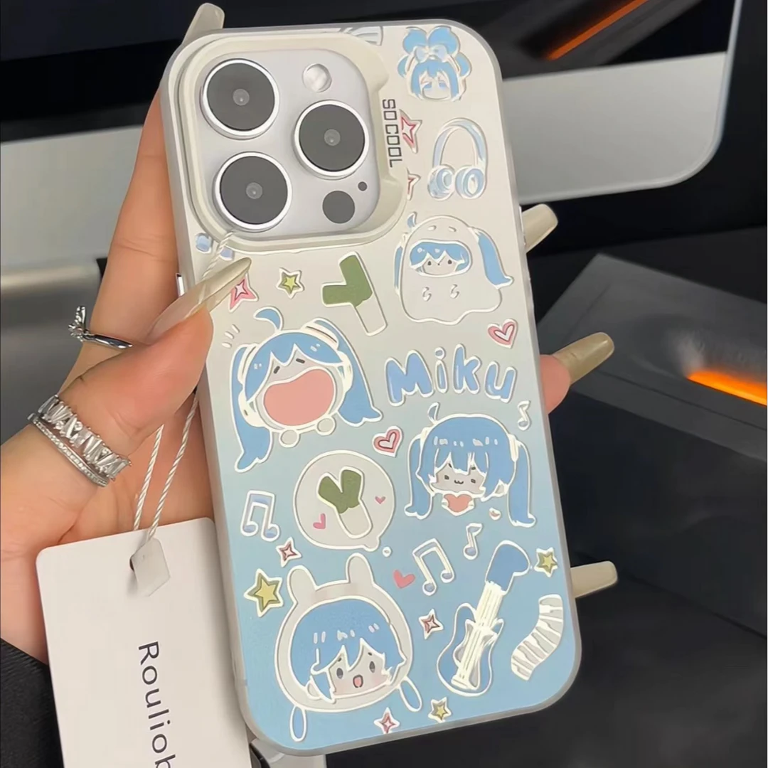 夕与空Q版初音头像元气壳适用iPhone手机壳苹果vivo华为小米oppo