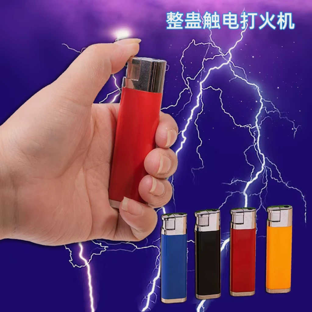 新款恐怖电人仿真按压搞怪漏电打火机触电恶搞打火机玩具解压神器