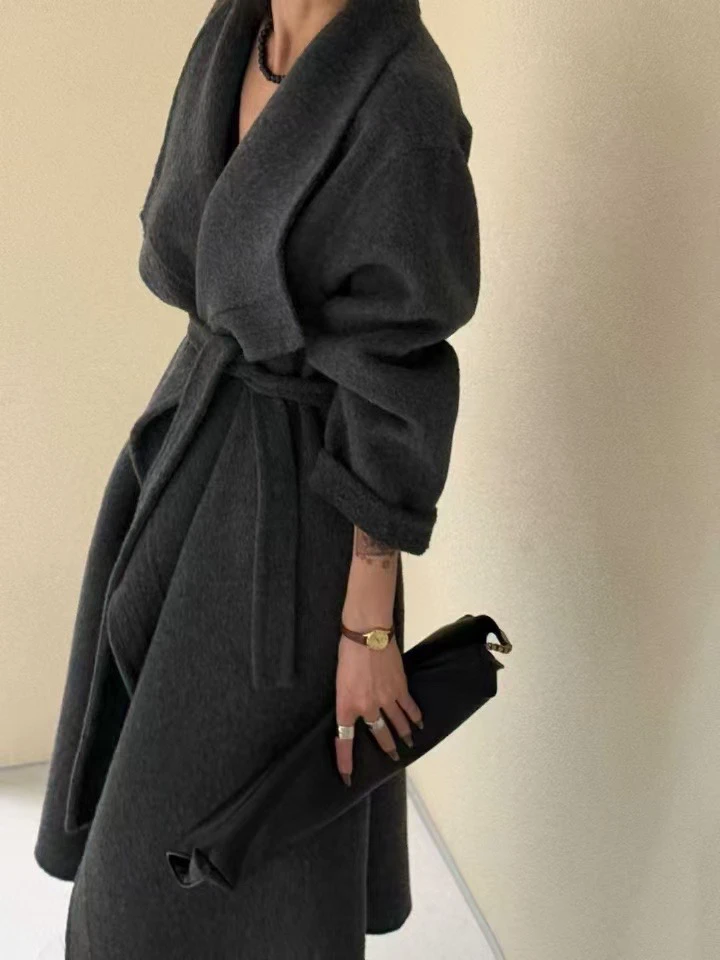 大衣毛呢加厚外套休闲毛衣