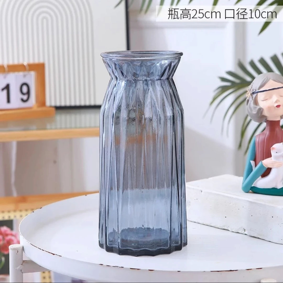 适合放60cm银柳40或者50支.80cm40支 银柳玻璃花瓶干花专用