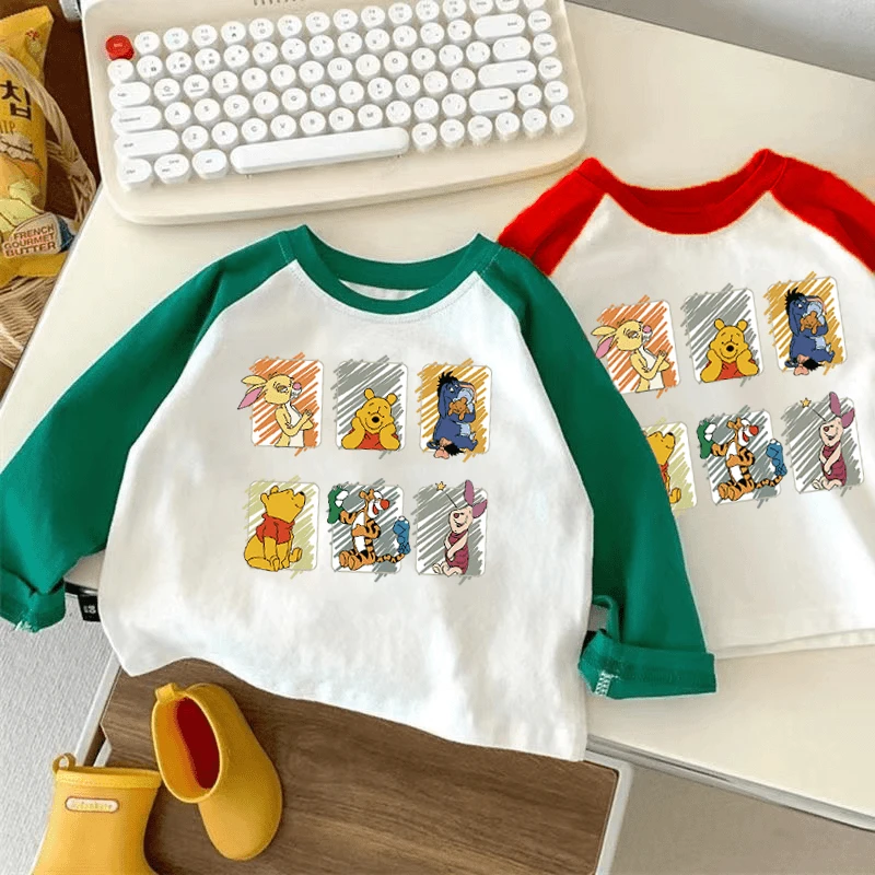 儿童长袖T恤新款卡通印花中小童春秋纯棉打底衫男女童洋气上衣t恤