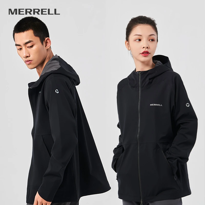 MERRELL迈乐新款Whisper男女防水运动外套户外冲锋衣防风连帽夹克