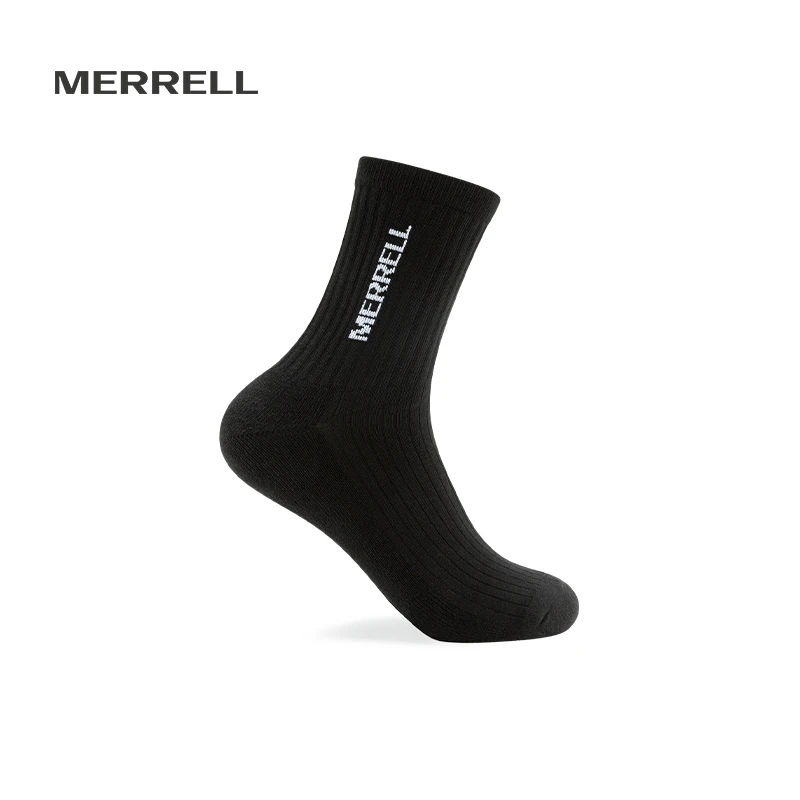 MERRELL迈乐运动袜男袜2023专业跑步中袜透中筒气跑步袜子户外