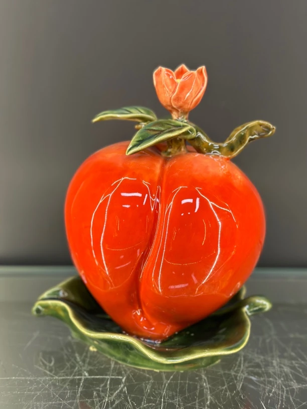 【大展鸿桃桃子】石湾公仔尺寸20长度21高度