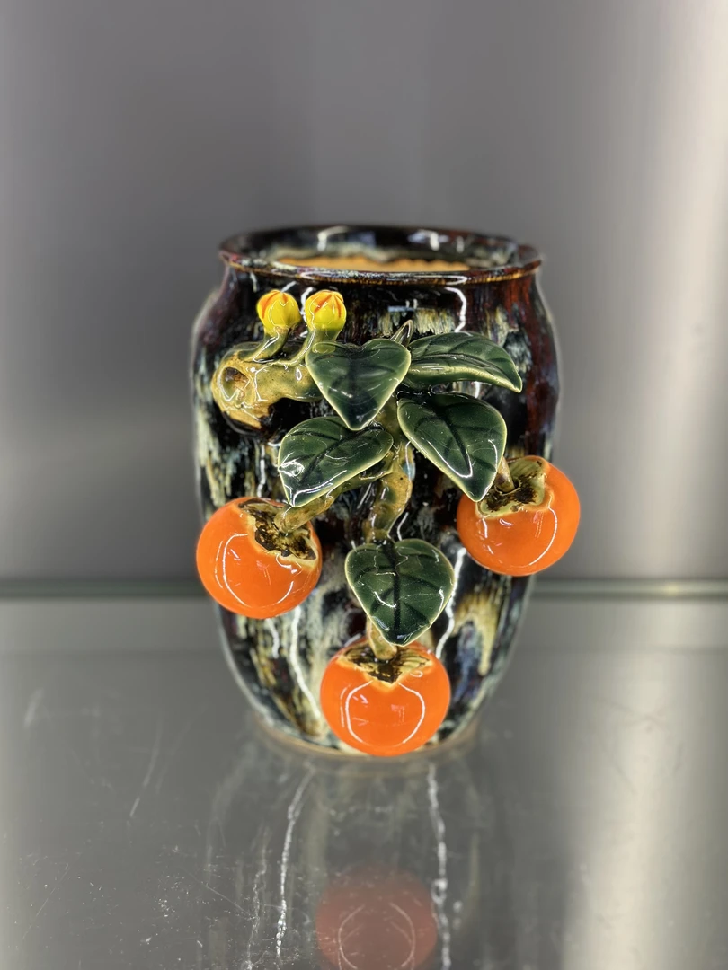 【手工窑变花瓶】石湾公仔尺寸长度15高度18