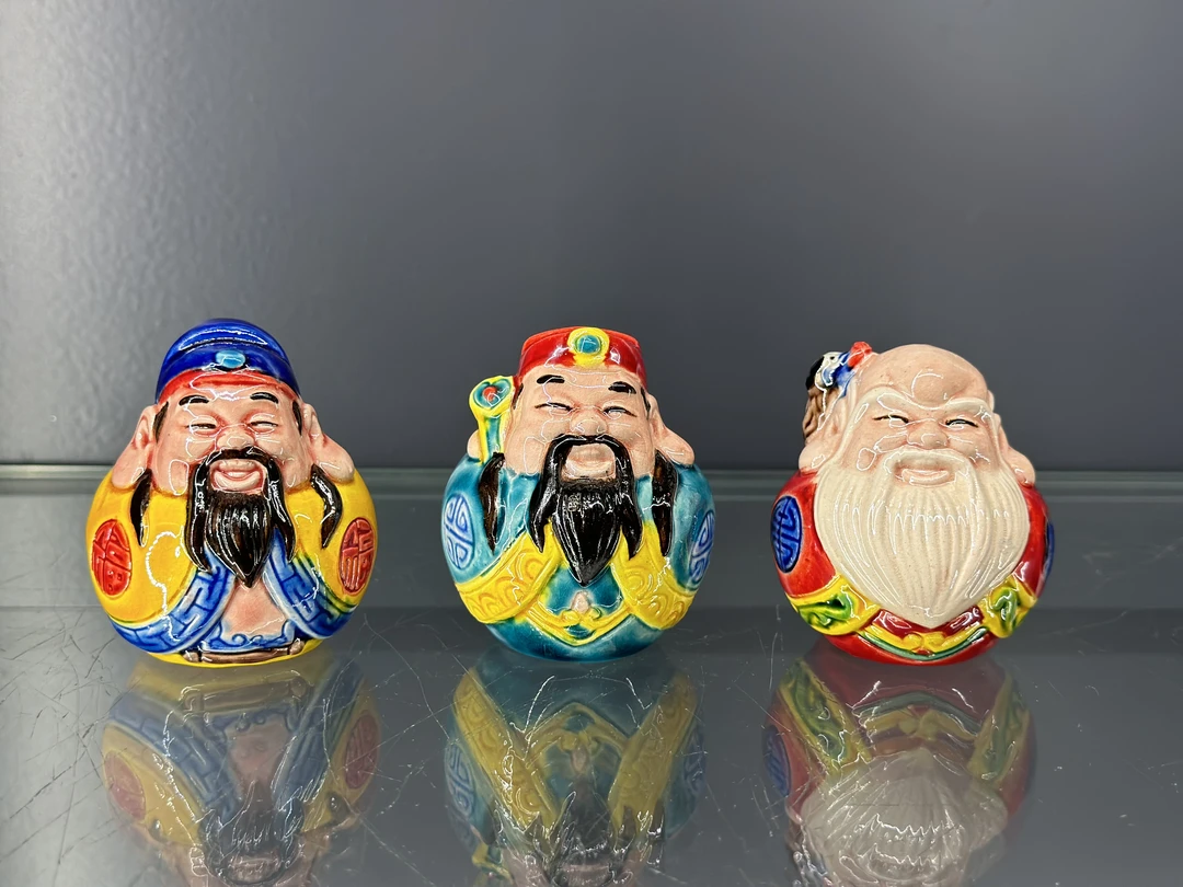【小可爱福禄寿三星】石湾公仔尺寸长度5高度6