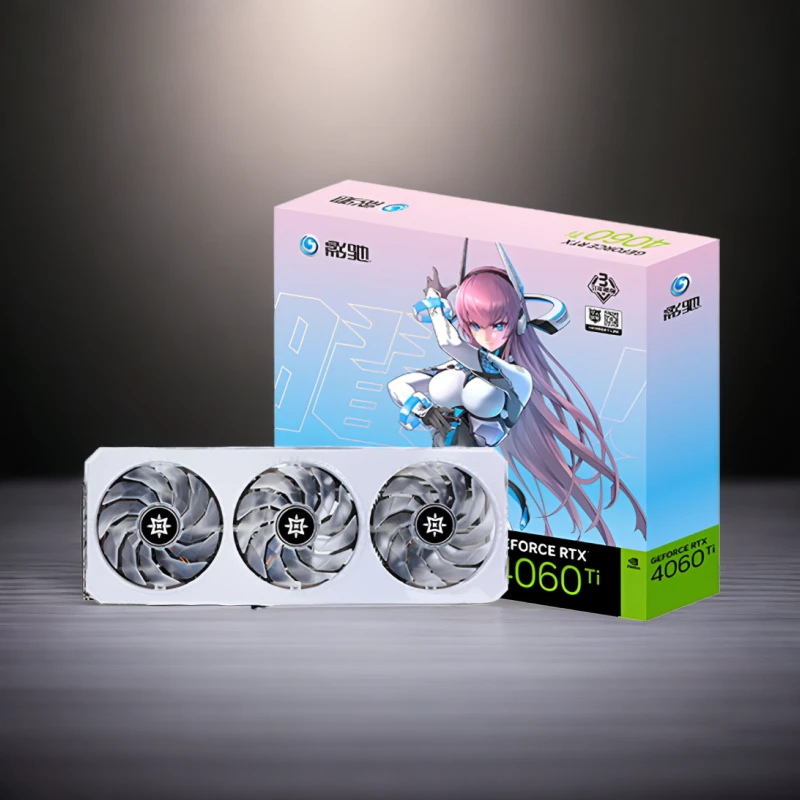 RTX4060 TI 8G星耀OC吃鸡游戏显卡ARGB灯效白色设计畅玩黑悟空