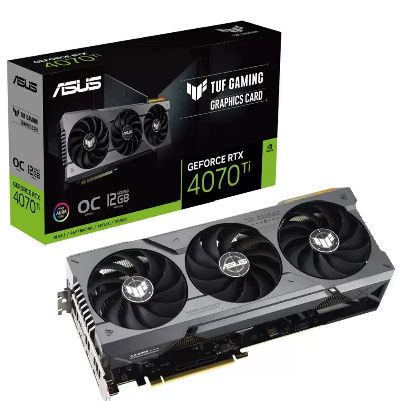 华硕TUF RTX 4070 Ti-O12G-GAMING电竞游戏专业独立显卡吃鸡