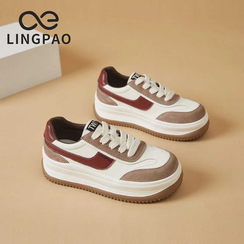 领跑2025秋季新款爆款时尚厚底舒适板鞋休闲甜美女鞋百搭小众ins