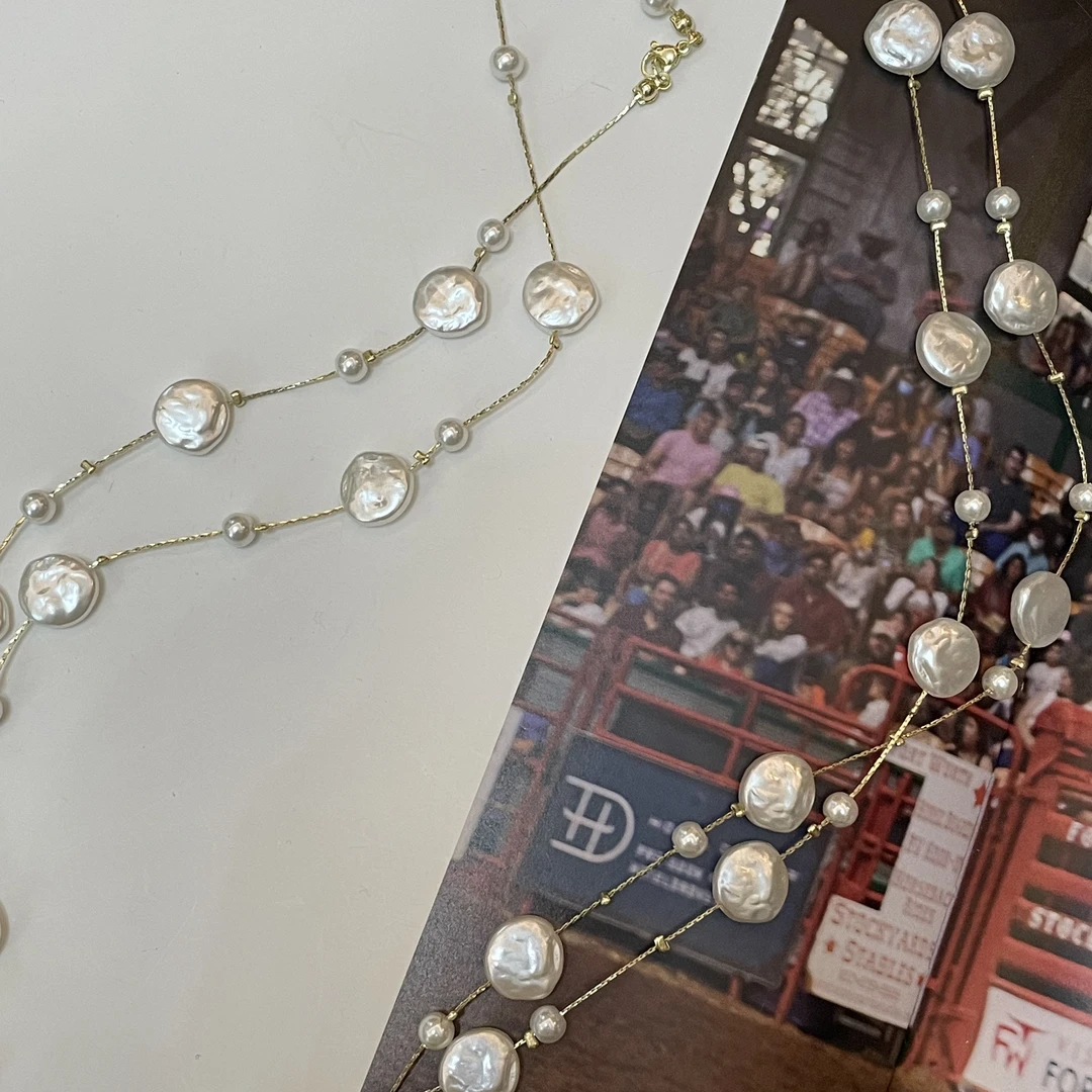 非金属仿珍珠项链 BLAVCPEON【宫锁心玉】高级感项链X8430482H