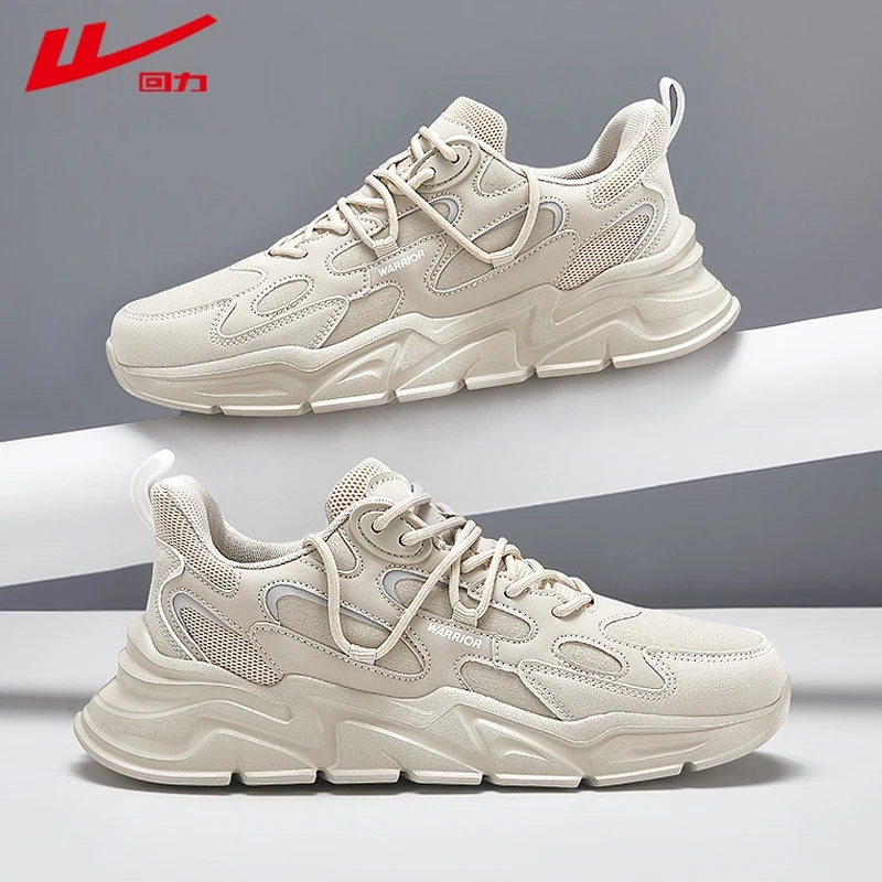 回力男鞋2025春夏季新款户外运动休闲鞋男士透气百搭厚底跑步潮鞋