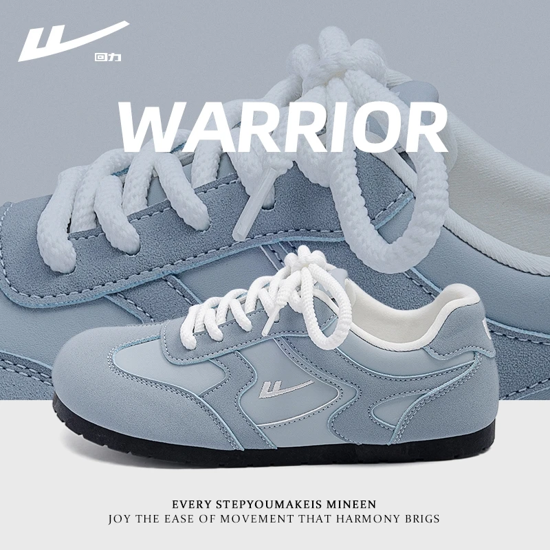 回力女鞋多巴胺樱花粉色德训鞋2025新款青少年休闲鞋韩版小众板鞋