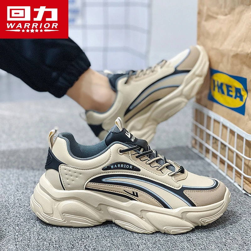 回力男鞋冬季2024新款百搭跑步休闲青少年运动厚底老爹鞋ins潮鞋