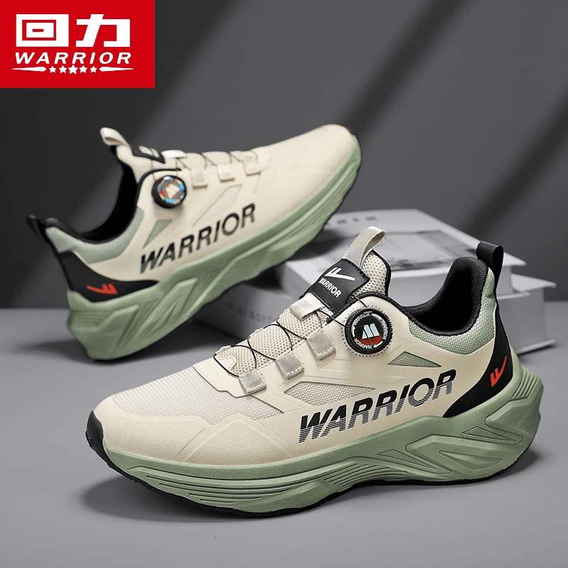 回力跑步鞋子男款2025新款运动休闲鞋减震厚底旋转扣老爹轻便潮鞋