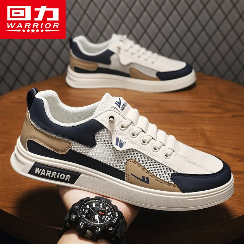 回力男鞋休闲一脚蹬运动鞋单网薄款2024跑步网面透气鞋软底小白鞋