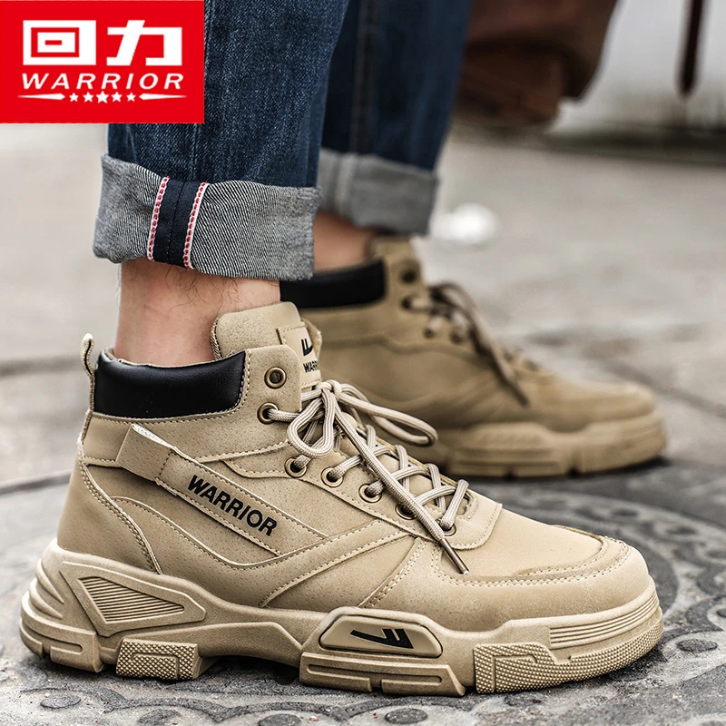 【回力正品】潮流高帮男士马丁靴春季2024新款男鞋复古百搭休闲鞋潮