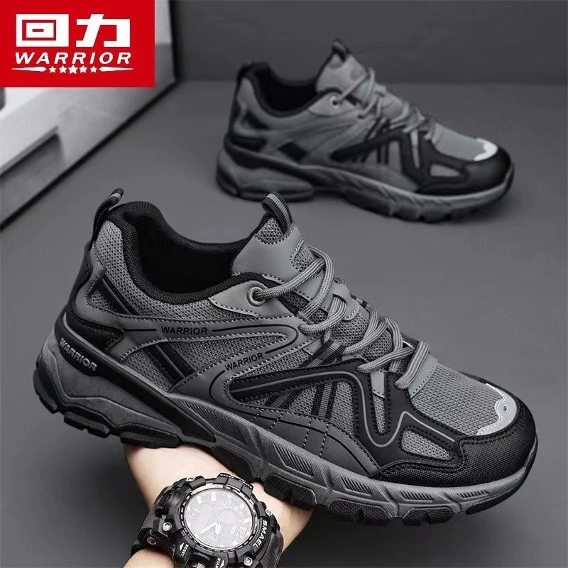 【回力】正品老爹鞋男厚底增高潮鞋2024新款防滑网面透气跑步运动鞋