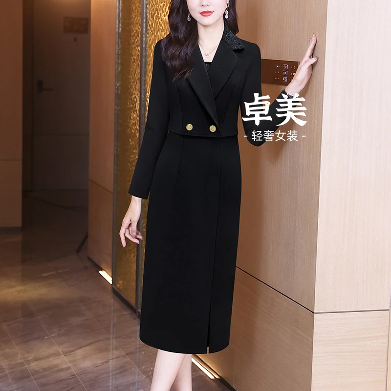 女装连衣裙显瘦气质轻奢时尚修身名媛职业长袖秋季收腰洋气92019
