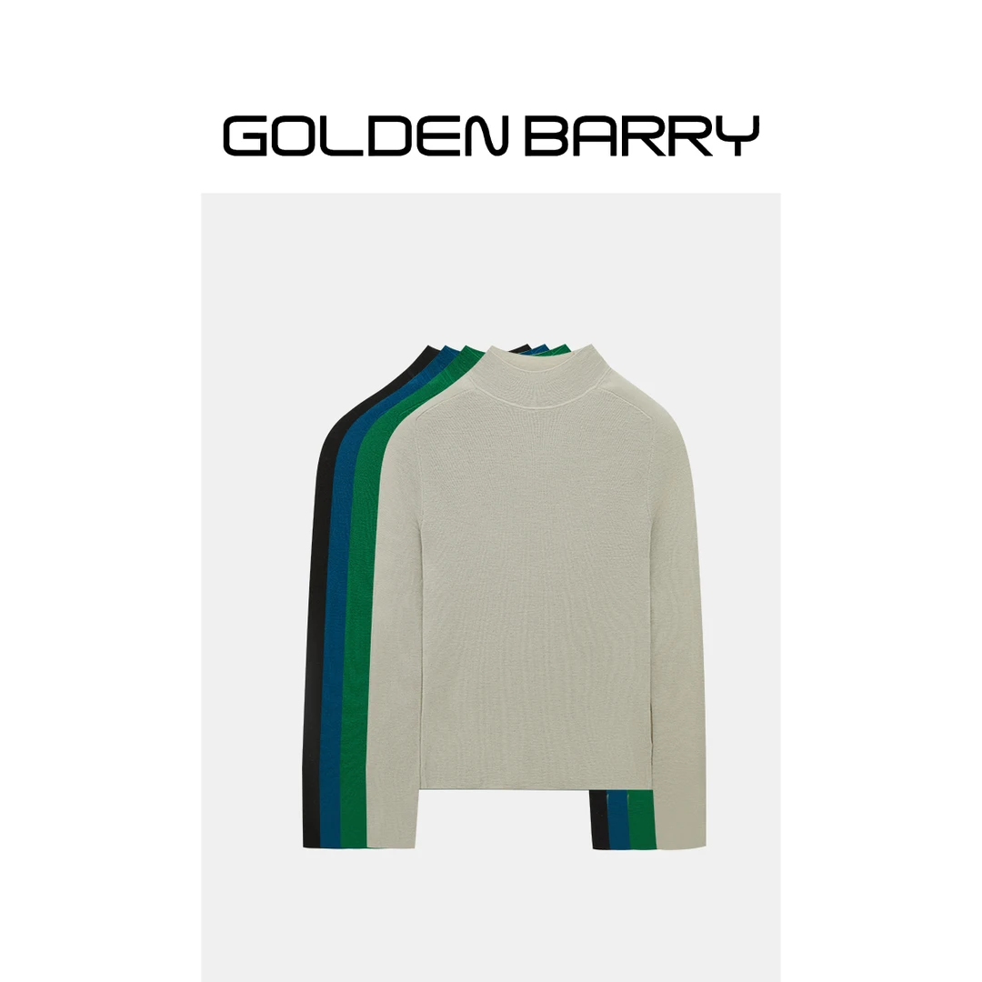 GOLDENBARRY|241206简约款半高领羊毛毛衣