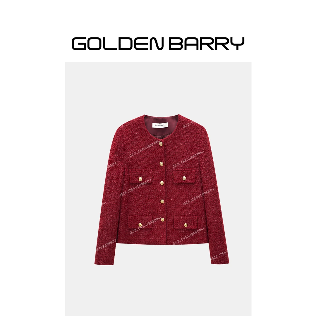 GOLDENBARRY|124105休闲气质复古气质小香外套