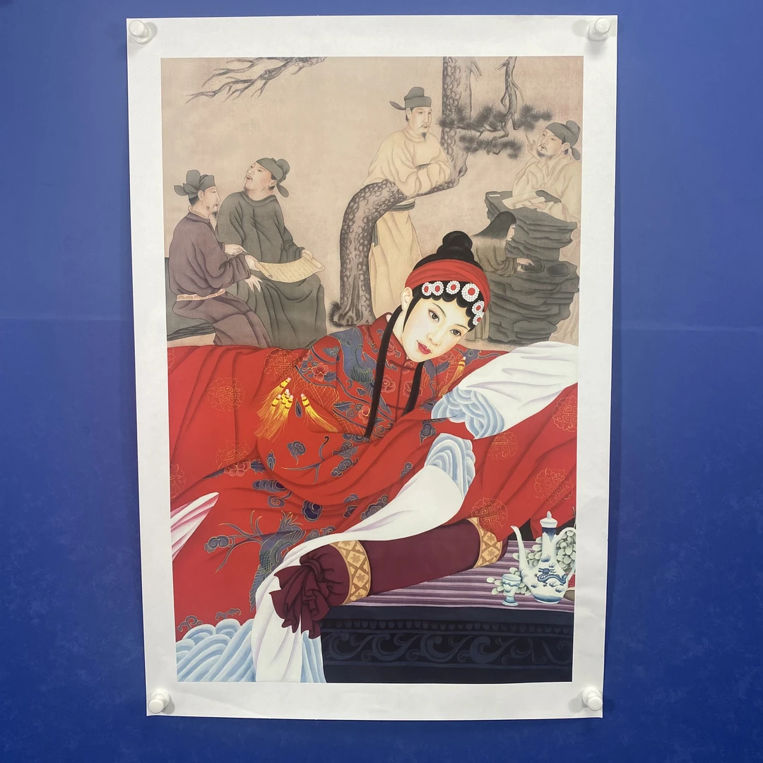 祁军老师作品《京韵》托底无框