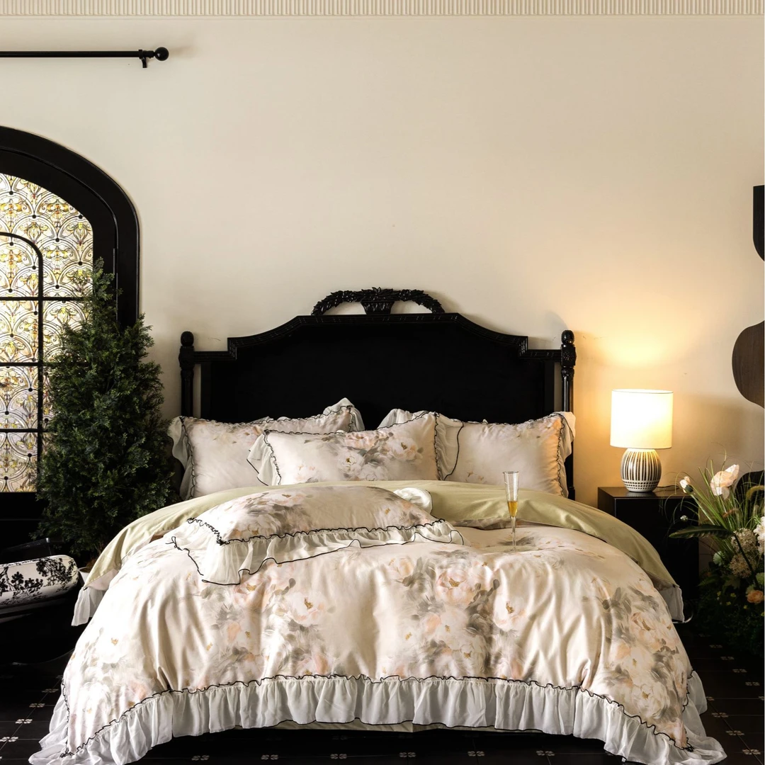 【魅朵】秋冬新款100S澳棉法式公主风四件套