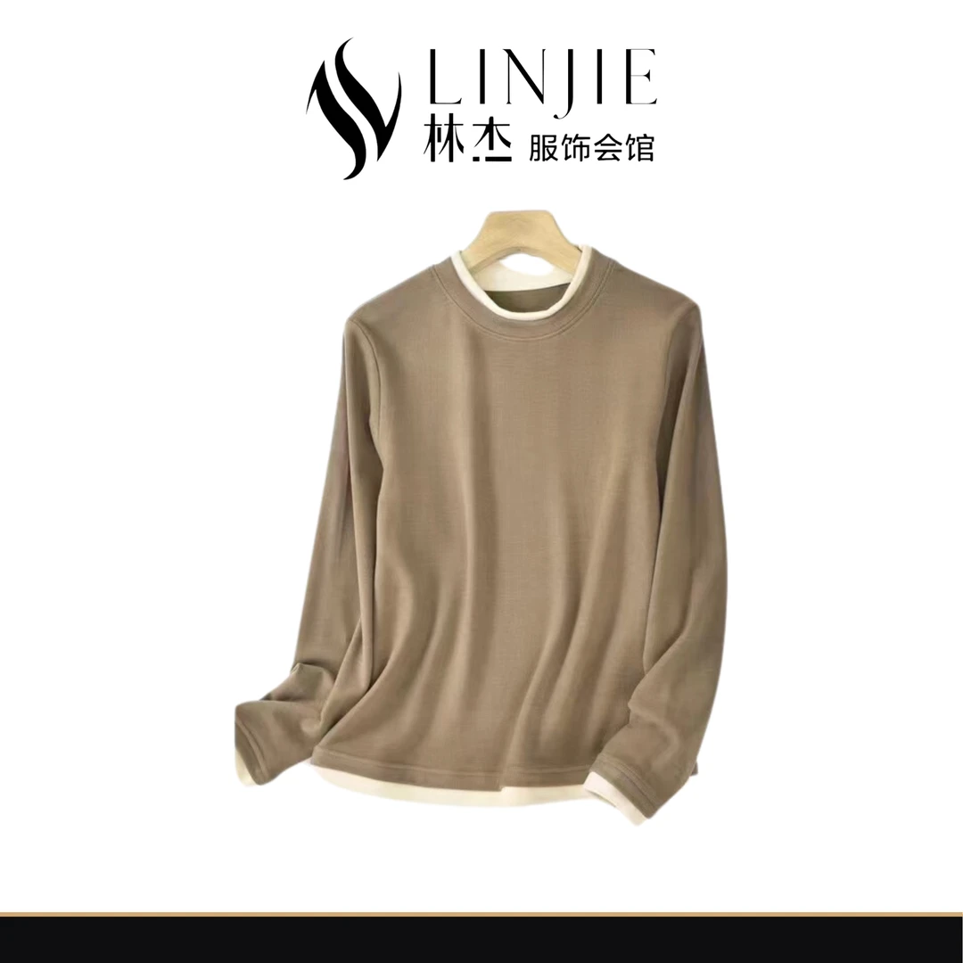 【林杰会馆】德绒双拼中性编织绒衫